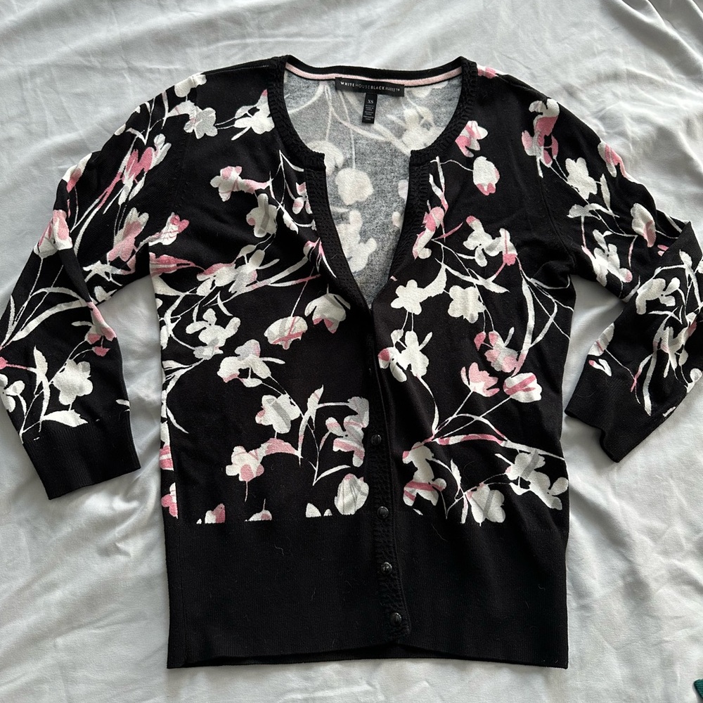 Black House White Market - Floral Snap Front Cardigan